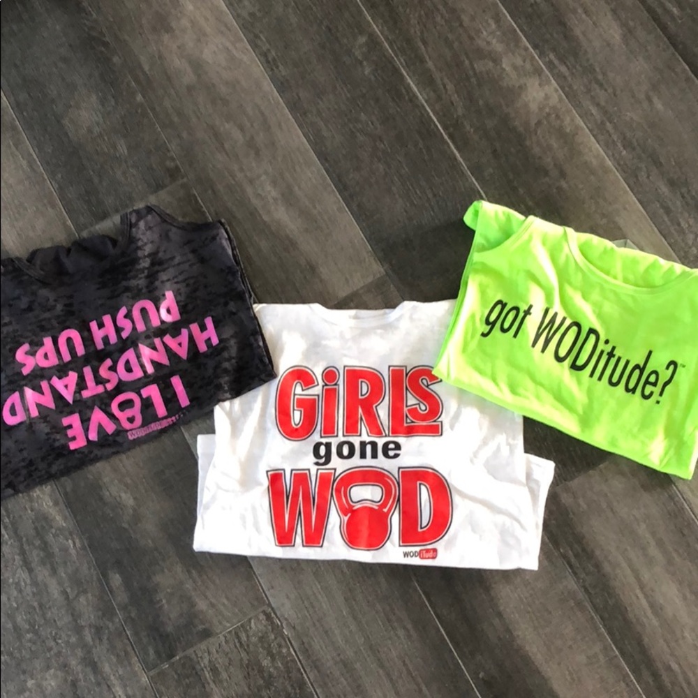 CrossFit Ladies tanks( lot of 3) size small